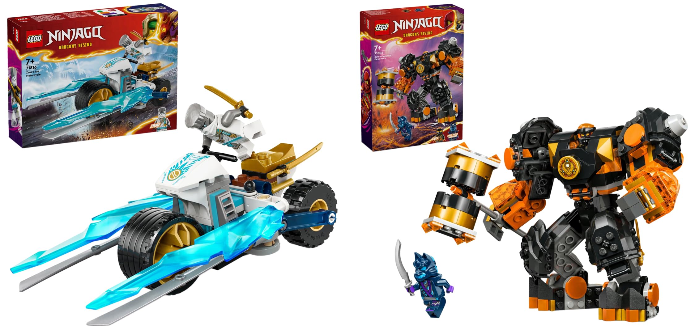 LEGO NINJAGO Cole's Elemental Earth Mech Toy 71806 (235 Pieces